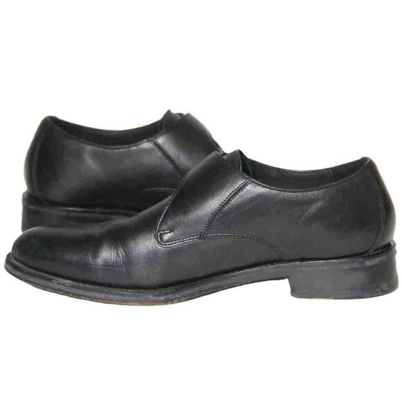 Cole Haan Black Leather Monk Strap Shoes Men's Size 8.5M - Picture 3 of 7